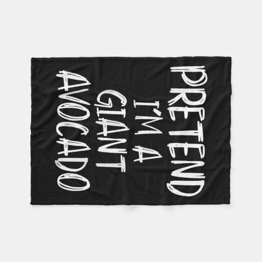 Pretend I'm A Giant Avocado Costume Halloween Part Fleecedecke (Vorderseite (Horizontal))