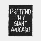 Pretend I'm A Giant Avocado Costume Halloween Part Fleecedecke (Vorderseite)