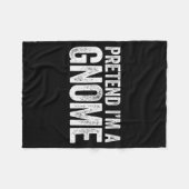 Pretend I'm A Gnome Shirt Adult Men Women Kids Gno Fleecedecke (Vorderseite (Horizontal))