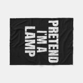Pretend I'm A Lamp Family Group Lazy Easy Hallowee Fleecedecke (Vorderseite (Horizontal))