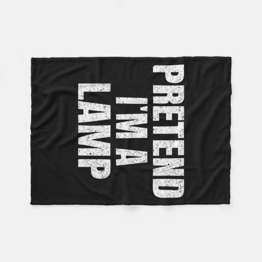 Pretend I'm A Lamp Family Group Lazy Easy Hallowee Fleecedecke (Vorderseite (Horizontal))