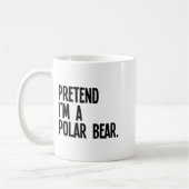 Pretend I'm A Lar Bear Funny Halloween Party Costu Kaffeetasse (Links)