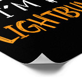 Pretend I'm A Lightbulb Funny Lazy Halloween Costu Poster (Ecke)