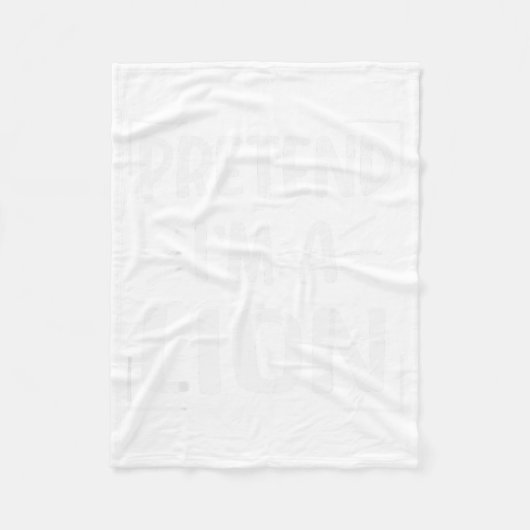 Pretend I'm A Lion Funny Halloween Lion Costume Me Fleecedecke (Vorderseite)
