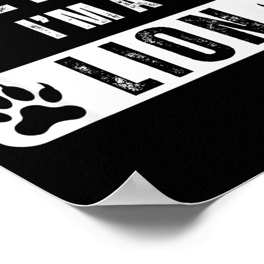 Pretend I'm A Lion Lazy Halloween Easy Costume Poster (Ecke)