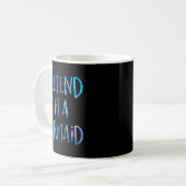 Pretend I'm A Mermaid Lazy Funny Mermaid Halloween Kaffeetasse (Vorderseite Links)
