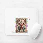 Pretend I'm A Reindeer Funny Deer Xmas Lights Ugly Mousepad (Mit Mouse)