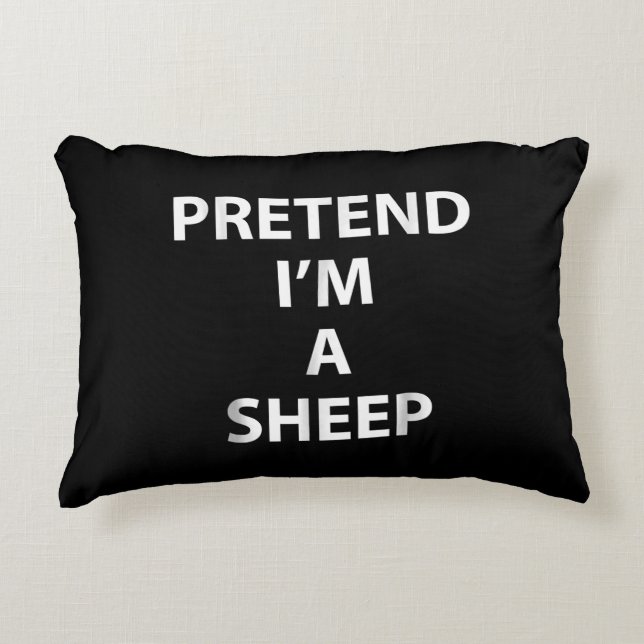 Pretend im a sheep | Halloween Funny Dekokissen (Vorderseite)