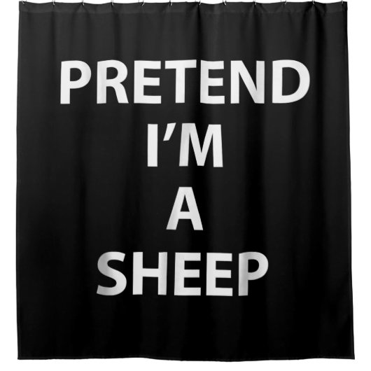 Pretend im a sheep | Halloween Funny Duschvorhang (Vorderseite)