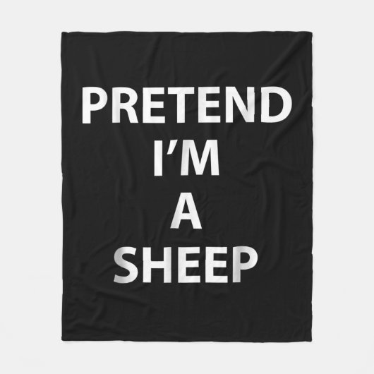 Pretend im a sheep | Halloween Funny Fleecedecke (Vorderseite)