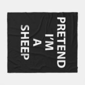 Pretend im a sheep | Halloween Funny Fleecedecke (Vorderseite (Horizontal))