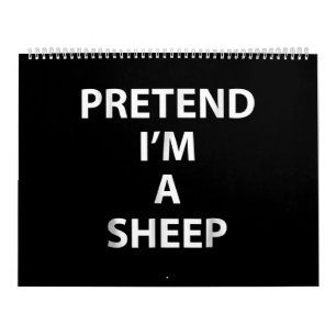 Pretend im a sheep Halloween Funny Kalender