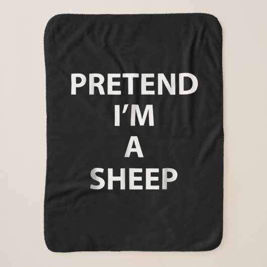 Pretend im a sheep | Halloween Funny Sherpadecke (Vorderseite)
