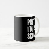 Pretend I'm A Skunk Funny Halloween Party Costume Kaffeetasse (VorderseiteRechts)