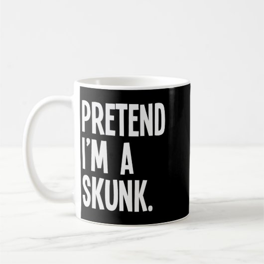 Pretend I'm A Skunk Funny Halloween Party Costume Kaffeetasse (Links)