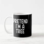 Pretend I'm A Tree Funny Lazy Last Minute Hallowee Kaffeetasse (Links)