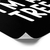 Pretend I'm A Tree Funny Lazy Last Minute Hallowee Poster (Ecke)