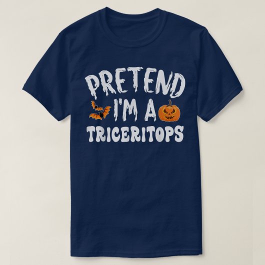 Pretend Im A Triceritops Halloween Costume Men Wom T-Shirt (Design vorne)