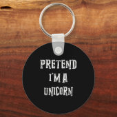 Pretend I'm A Unicorn Halloween Costume Couples Ma Schlüsselanhänger (Vorderseite)