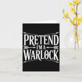 Pretend Im A Warlock Fantasy Magic Wizard Roleplay Karte (Gelbe Blume)
