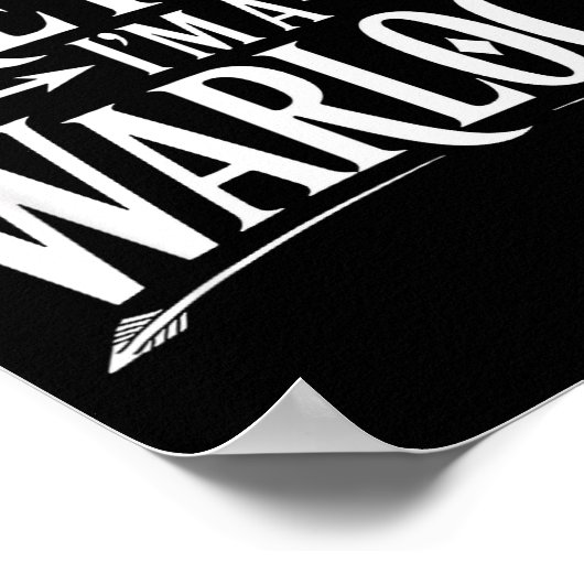 Pretend Im A Warlock Fantasy Magic Wizard Roleplay Poster (Ecke)