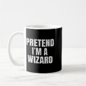 Pretend I'm A Wizard Lazy Easy Halloween Family Co Kaffeetasse (Links)