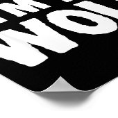 Pretend I'm A Wolf Funny Halloween Costume Humor Poster (Ecke)