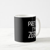 Pretend I'm A Zebra Costume Halloween Party Family Kaffeetasse (VorderseiteRechts)