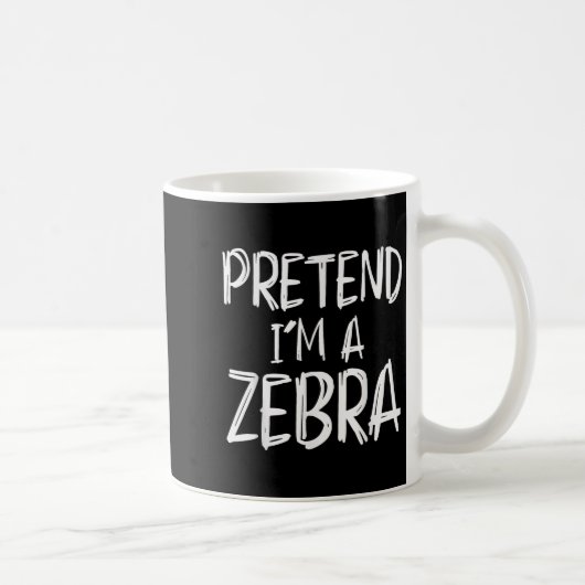 Pretend I'm A Zebra Costume Halloween Party Family Kaffeetasse (Rechts)