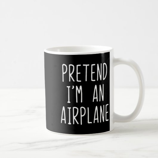 Pretend I'm An Airplane Costume Halloween Lazy Air Kaffeetasse (Rechts)