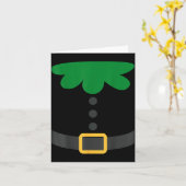 Pretend I'm An Elf Christmas Quick Costume Lazy Pa Karte (Gelbe Blume)