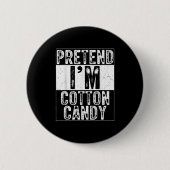 Pretend I'm Cotton Candy Family Women Men Costume Button (Vorderseite)
