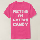 Pretend I'm Cotton Candy lazy matching Halloween C T-Shirt (Design vorne)