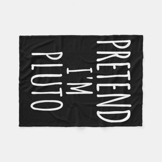 Pretend I'm Man Costume Matching Funny Halloween Fleecedecke (Vorderseite (Horizontal))