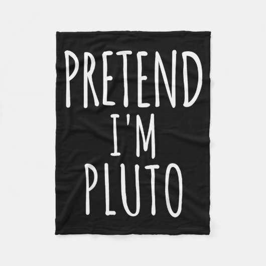 Pretend I'm Man Costume Matching Funny Halloween Fleecedecke (Vorderseite)