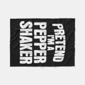 Pretend I'm Pepper Shaker Funny Matching Halloween Fleecedecke (Vorderseite (Horizontal))