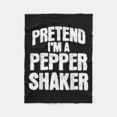 Pretend I'm Pepper Shaker Funny Matching Halloween Fleecedecke (Vorderseite)