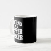 Pretend I'm Pepper Shaker Funny Matching Halloween Kaffeetasse (Vorderseite Links)