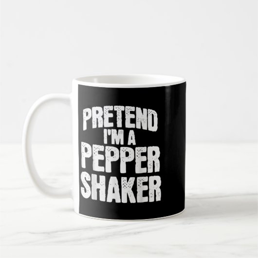 Pretend I'm Pepper Shaker Funny Matching Halloween Kaffeetasse (Links)