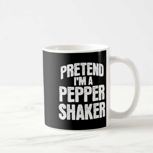 Pretend I'm Pepper Shaker Funny Matching Halloween Kaffeetasse (Rechts)