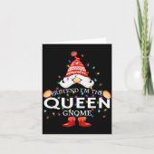 Pretend I'm The Queen Gnome Christmas Matching Karte (Vorderseite)