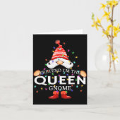 Pretend I'm The Queen Gnome Christmas Matching Karte (Gelbe Blume)