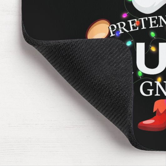 Pretend I'm The Queen Gnome Christmas Matching Mousepad (Ecke)