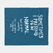 Pretend to be normal fleecedecke (Vorderseite (Horizontal))