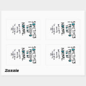 Pretend to be normal rechteckiger aufkleber (Blatt)