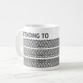 Pretending To Work From Home Custom Hidden Message Kaffeetasse (Vorderseite Links)