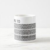 Pretending To Work From Home Custom Hidden Message Kaffeetasse (Mittel)