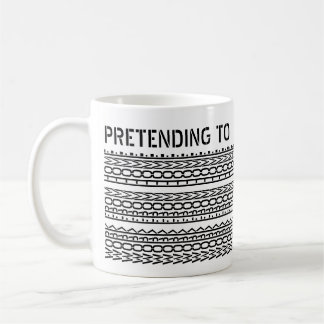 Pretending To Work From Home Custom Hidden Message Kaffeetasse