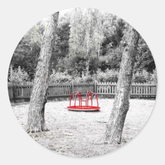 Pretensive Art shot Runder Aufkleber