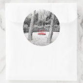Pretensive Art shot Runder Aufkleber (Tasche)